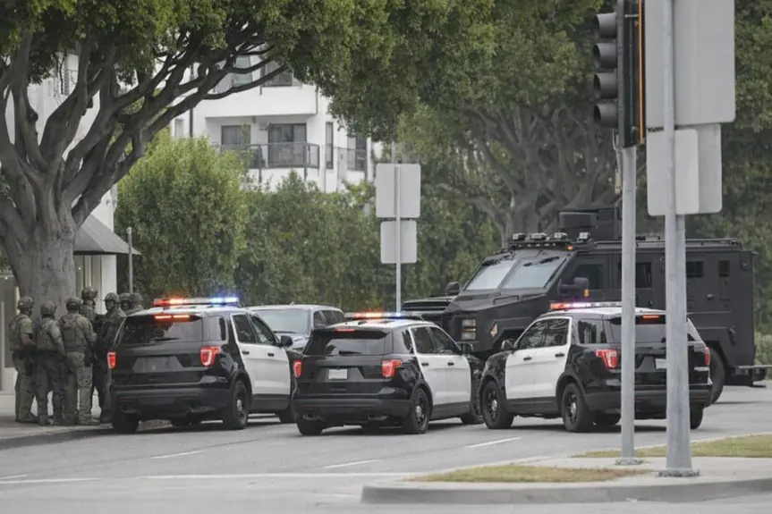 Dramatic Standoff Unfolds in Beverly Hills After Police Pursuit