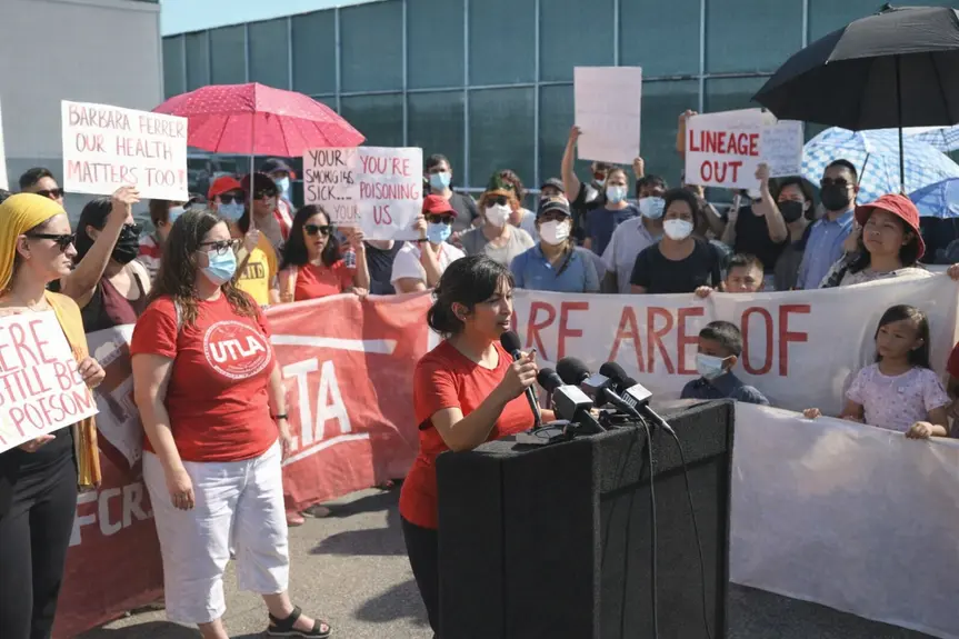 Boyle Heights Community Demands Closure of Lineage Warehouse Amid Ongoing Cleanup Efforts