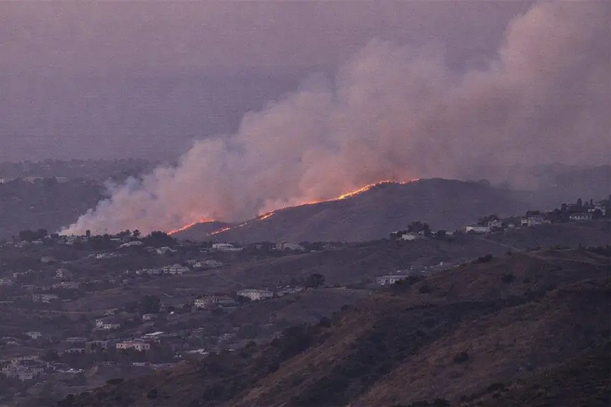 Chino Hills Residents Evacuated as Grand Fire Threatens Homes