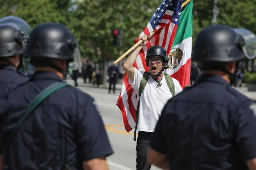Creative Protest Against ICE in Downtown L.A. Turns Chaotic