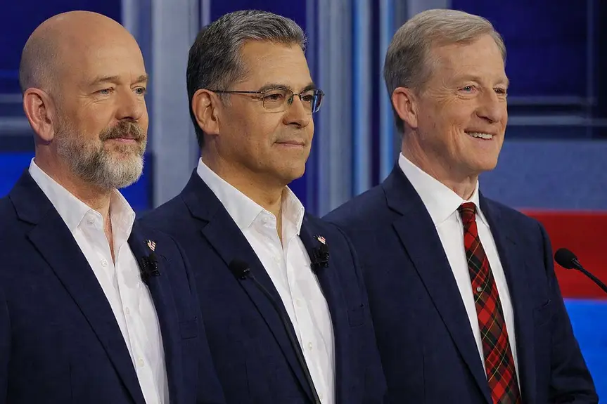 Final Stretch: Becerra Leads in Gubernatorial Race with Steyer and Hilton in Close Contest