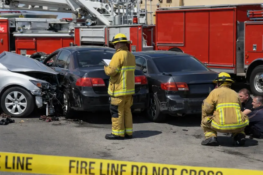Fire Truck Accident in South Los Angeles Injures Seven, Including Firefighter