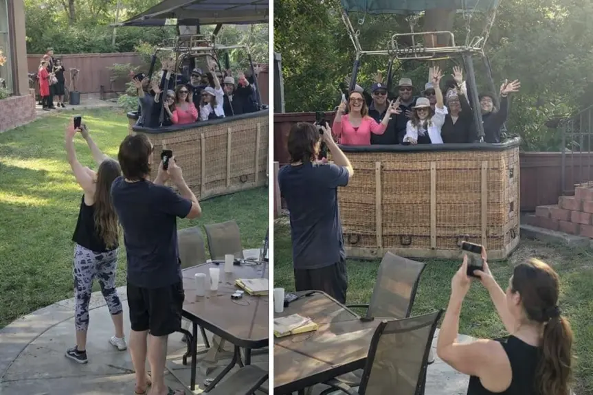 An Unforgettable Hot Air Balloon Adventure Ends in a Temecula Backyard