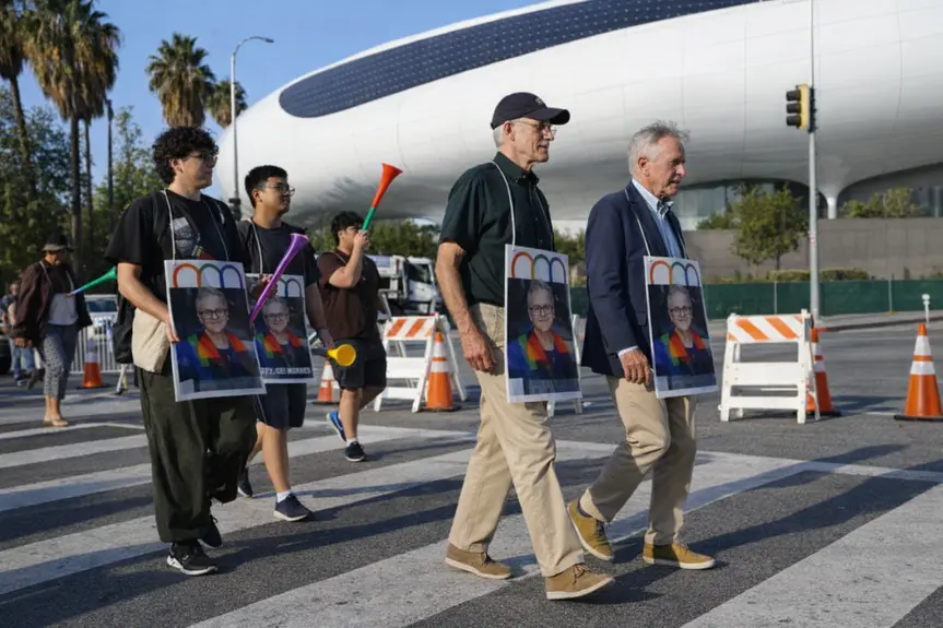 Jedi Knights Rally for Worker Rights at Lucas Museum Opening