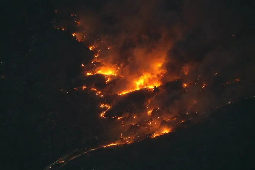 Major Brush Fire Sparks Evacuations in Riverside County