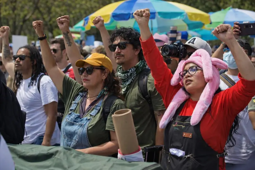 Marching for Change: Thousands Join Los Angeles May Day Rally