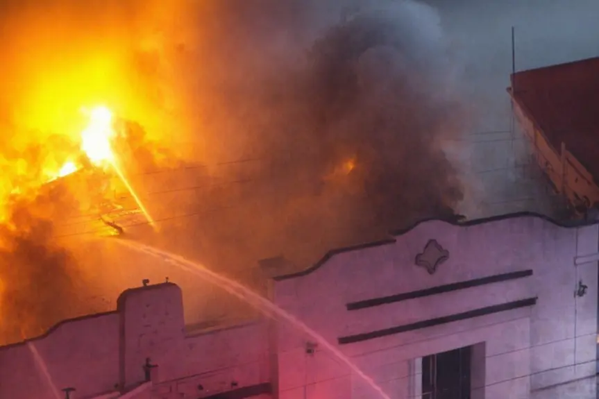 Massive Fire Devastates Newhall Businesses, Raising Questions