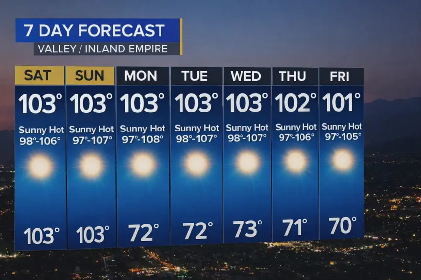 Bracing for a Heat Wave: SoCal's Weekend Forecast