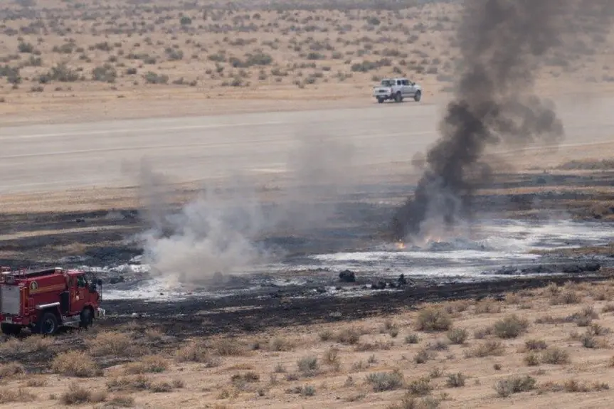 Tragic B-52 Bomber Crash in Kern County Presumed Fatal for Eight Crew Members