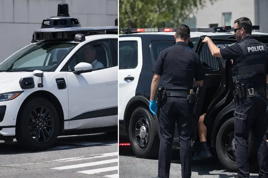 Two Teens Detained in Bizarre Incident Involving Toy Gun and Alcohol in Waymo Cab