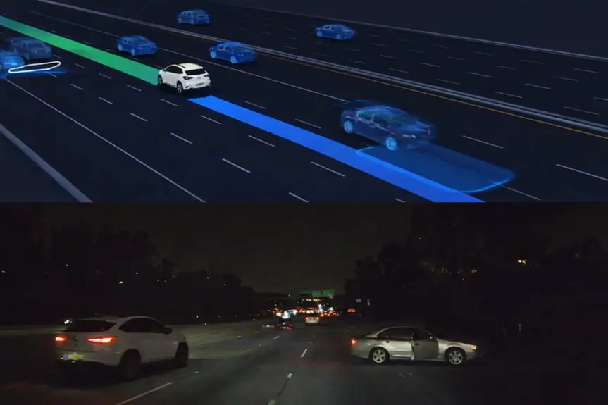 Waymo's Autonomous Taxi Skillfully Evades Freeway Crash in LA