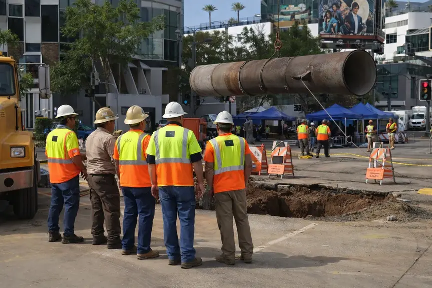 West Hollywood Water Main Break: Crews Work to Restore Order After Flooding Chaos